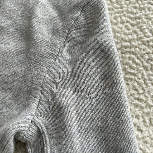 Madewell $198 Cashmere Heather Gray Button-Front Cardigan Sweater Size XXS - Picture 10 of 16